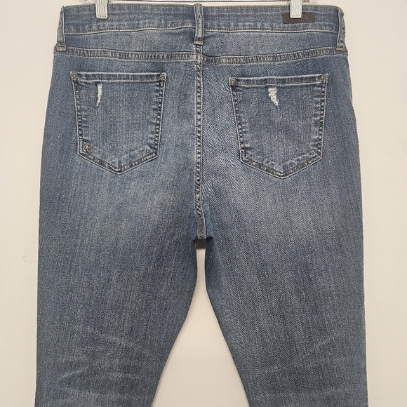 40 KUT FROM THE KLOTH ANKLE SKINNY DISTRESSED JEANS WOMEN'S SIZE 12 - Picture 3 of 13